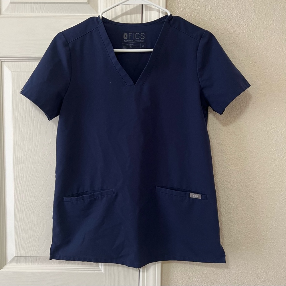 FIGS Navy Blue Scrub Top Women’s XS